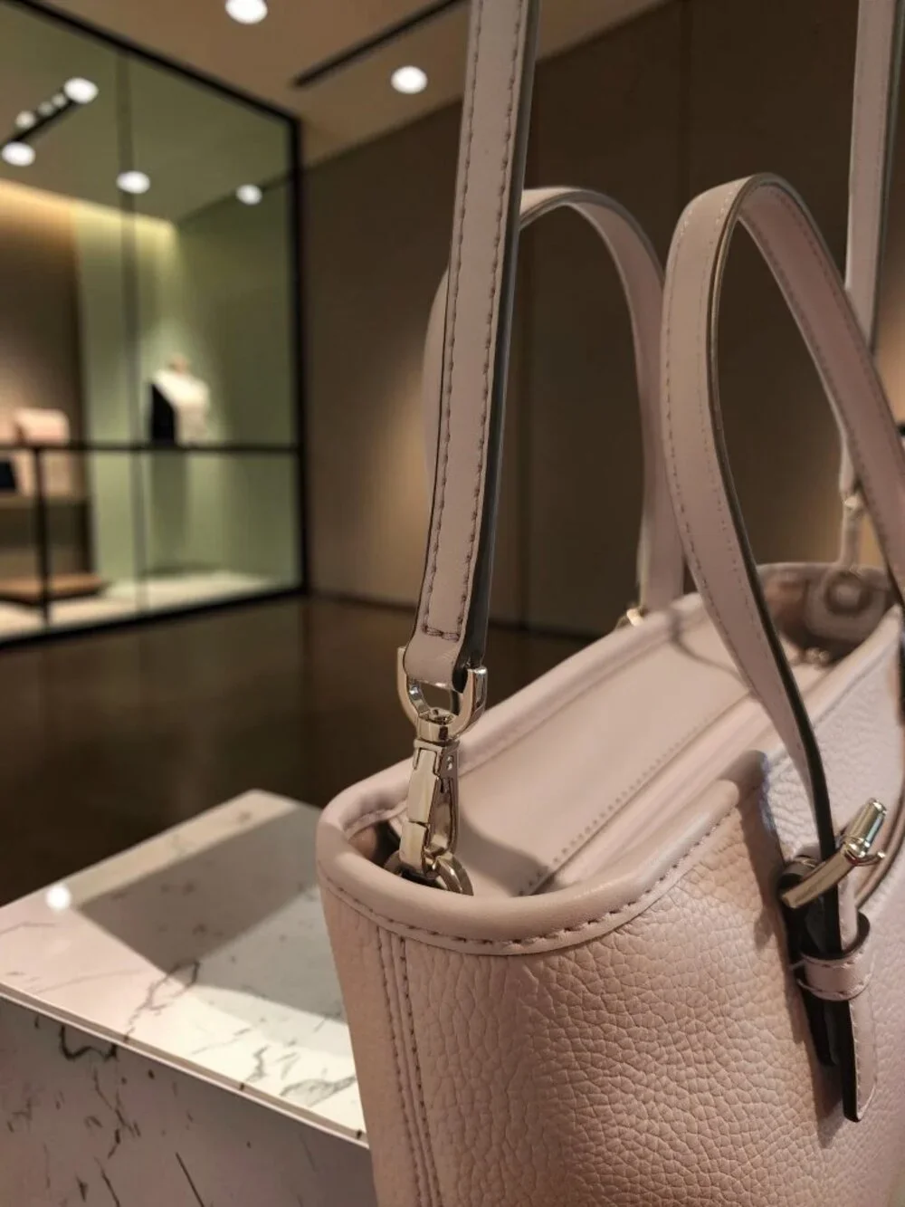SOLD - Michael Kors Soft Lavender Pebbled Leather Tote